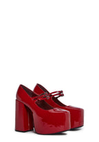 Macabre Meetup Platform Mary Janes – Red