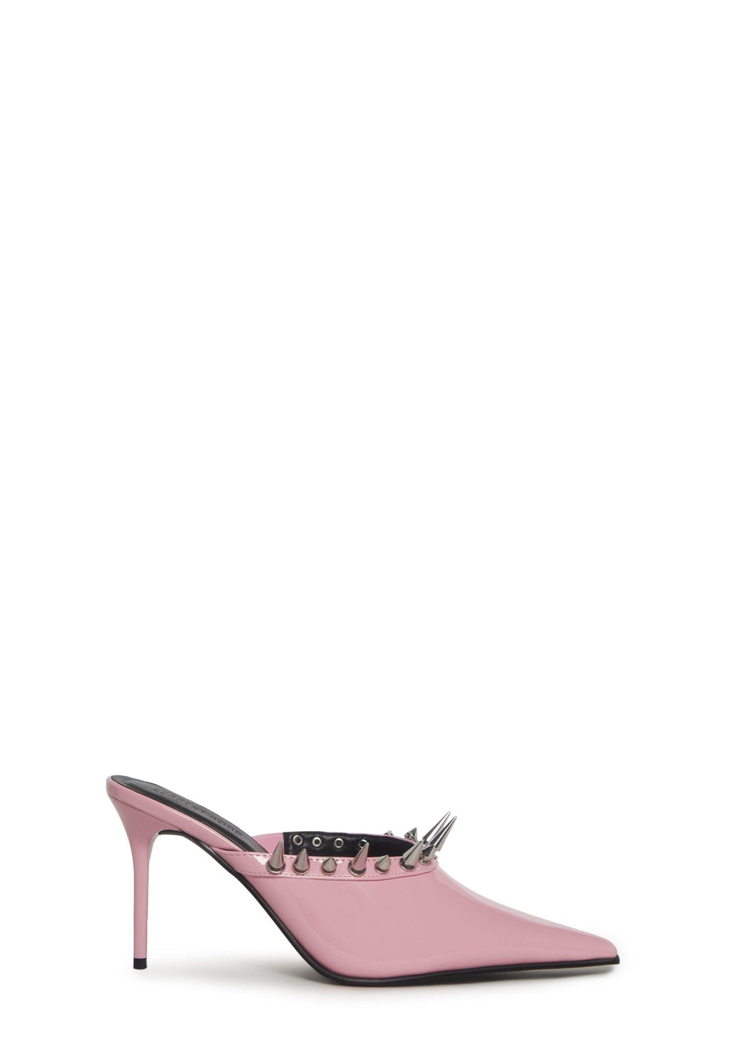 On Your Toes Spiked Mules – Pink