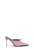 On Your Toes Spiked Mules – Pink