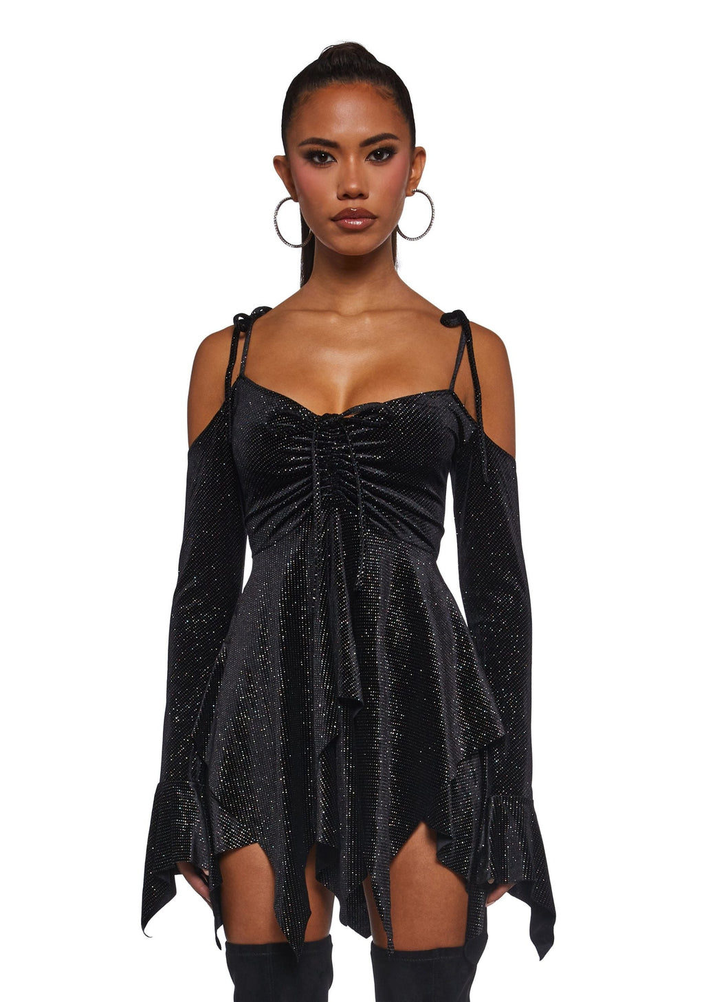 F is For Fairies® Handkerchief Dress – Glitter Velour
