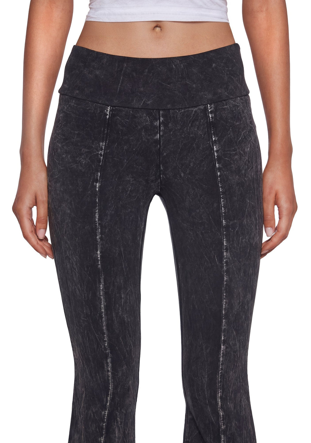 Synth Ideology Flared Pants – Black
