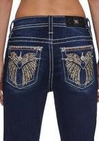 30″ Mid Rise Boot Cut Jeans