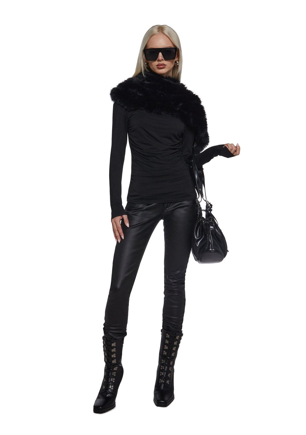 Step Up Long Sleeve Top – Black