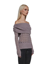 Flirty Tease Off The Shoulder Sweater