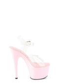 Adore-708 Platform Ankle Strap Sandals-Baby Pink