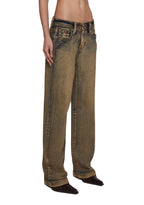 30″ High Rise Slim Wide Jeans