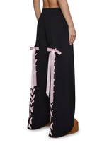 Soft Romance Lacing Bow Sweat Pants