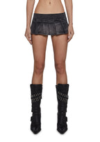 Harlow Micro Belt Skirt – Black