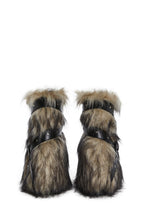 Low Wild Instincts Faux Fur Combat Boots – Off White