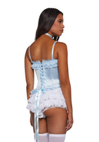 Romantic Age Corset Top – Blue