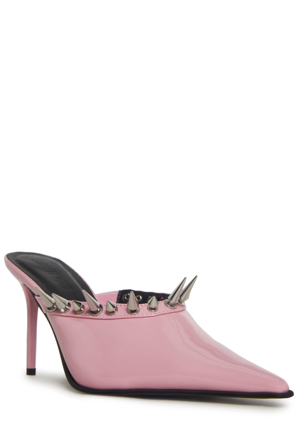 On Your Toes Spiked Mules – Pink
