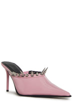 On Your Toes Spiked Mules – Pink