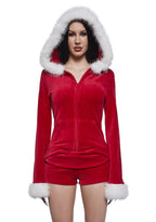 Sleigh Bell Sweatheart Shorts Set