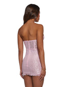 Captivating Gazes Slip Dress – Pink Lace