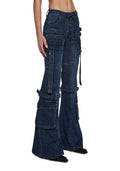Level Up Cargo Fitted Jeans – Blue