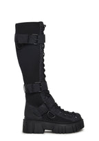 Low Traitor Knee High Boots – Black
