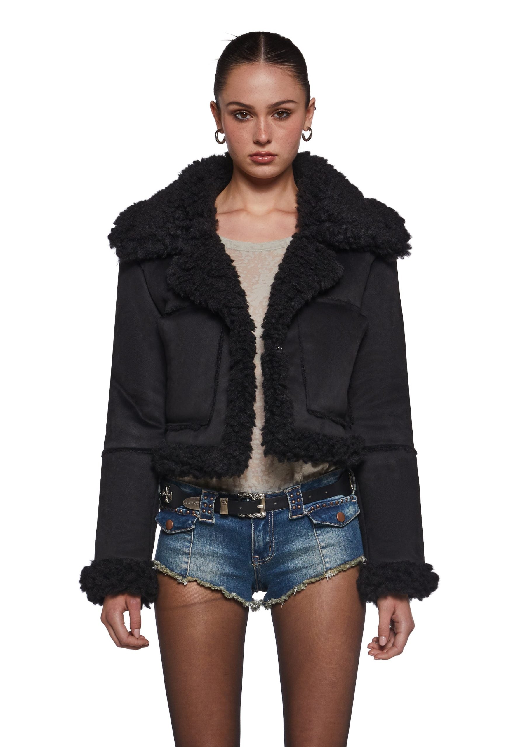 Shrouded Secrets Cropped Coat