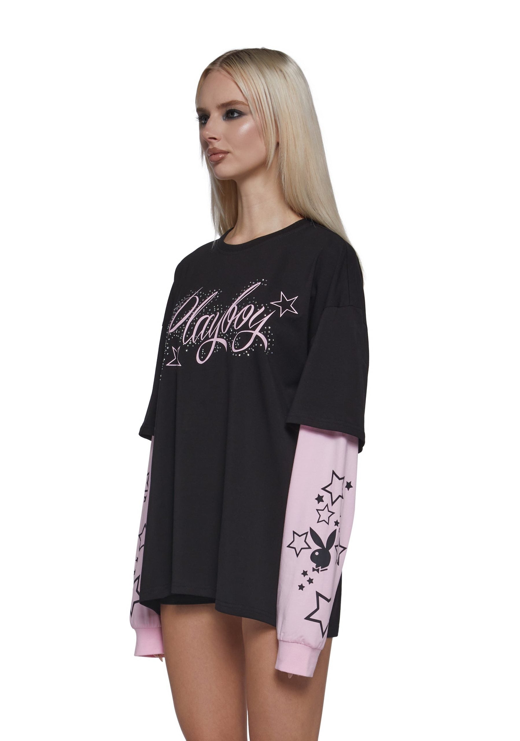 Playboy Twofer Long Sleeve Top