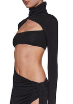 Dreamland Dancer Bodycon Dress – Black