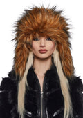 Aura Faux Fur Trapper Hat – Brown