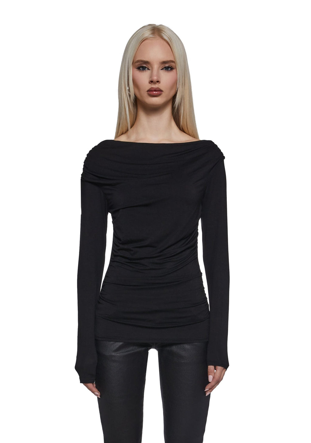 Step Up Long Sleeve Top – Black