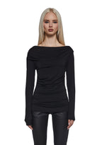 Step Up Long Sleeve Top – Black