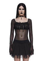 Malice Mesh Long Sleeve Top