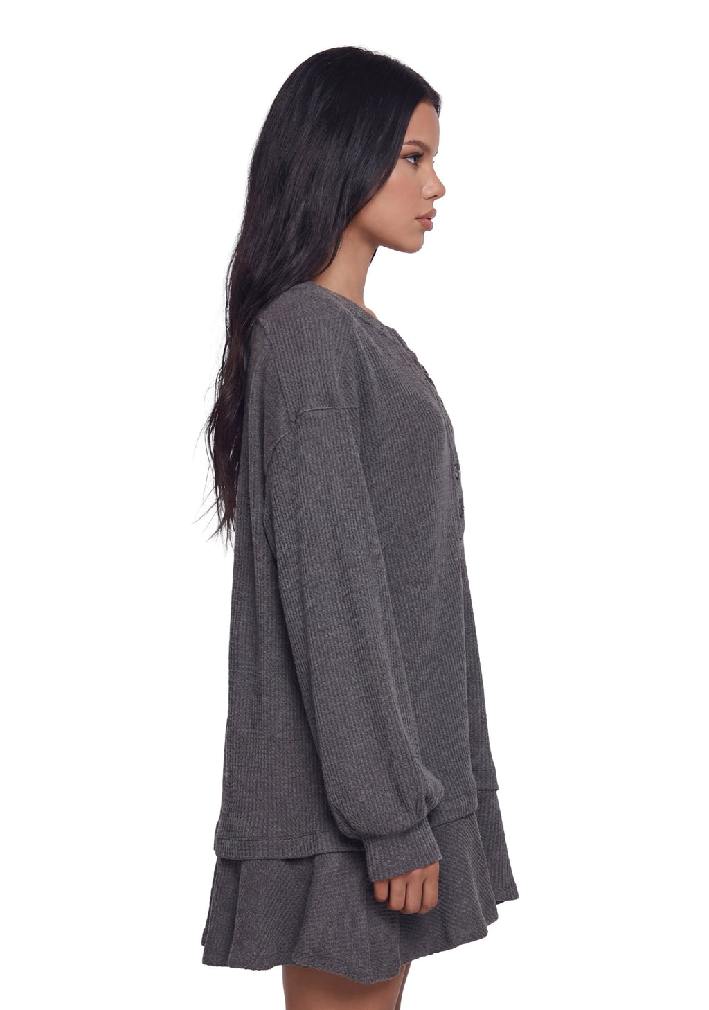 First Glances Trapeze Dress – Gray