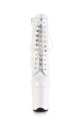 Flamingo-1020 Platform Ankle Boots-White