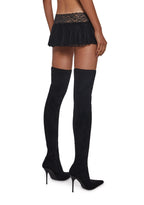 Fierce Flirt Lace Skirt – Black