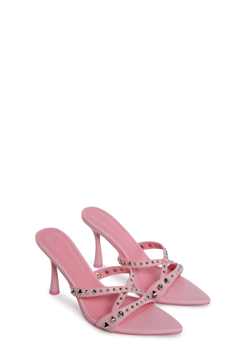 Total Perks Studded Mules – Pink