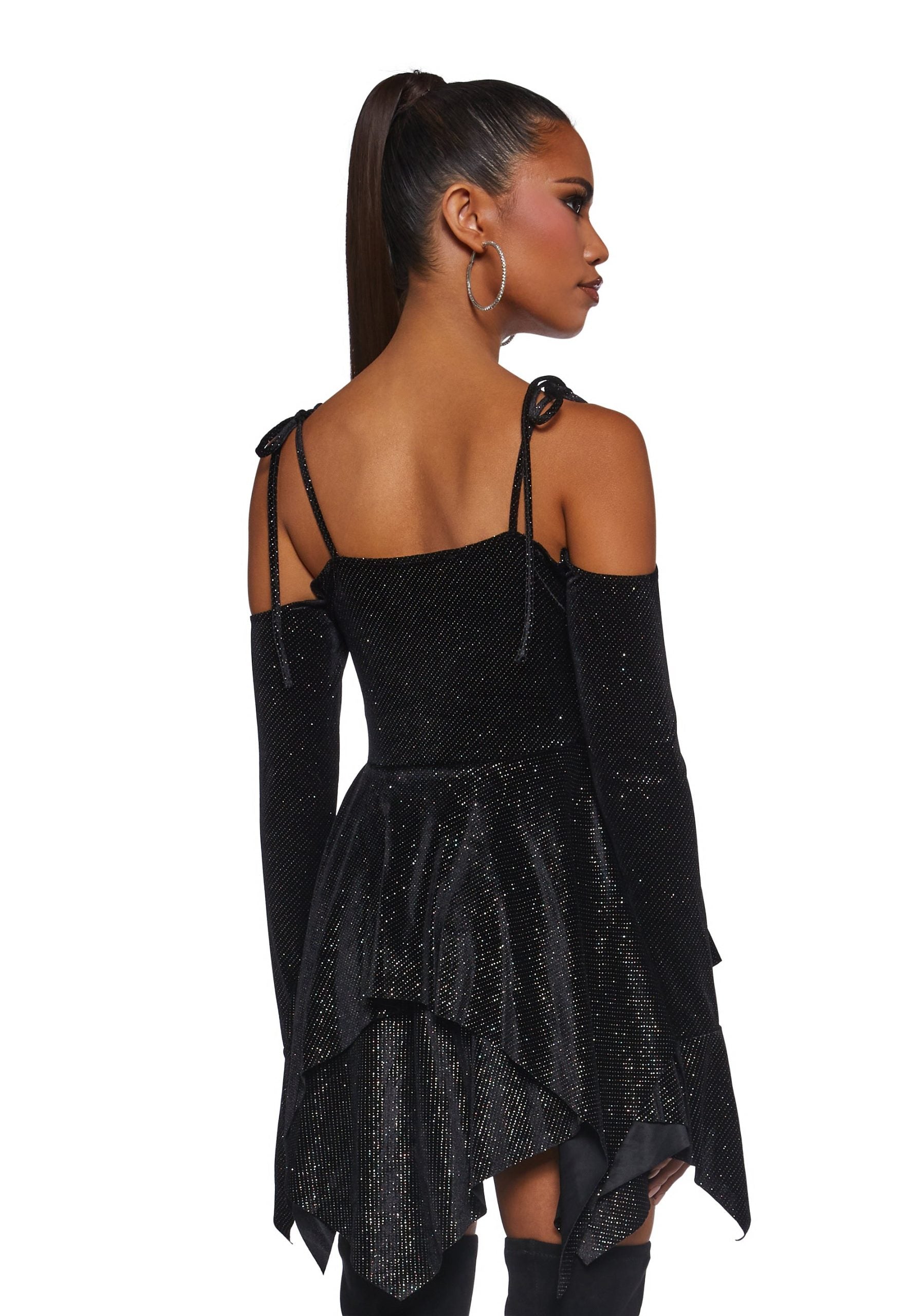 F is For Fairies® Handkerchief Dress – Glitter Velour