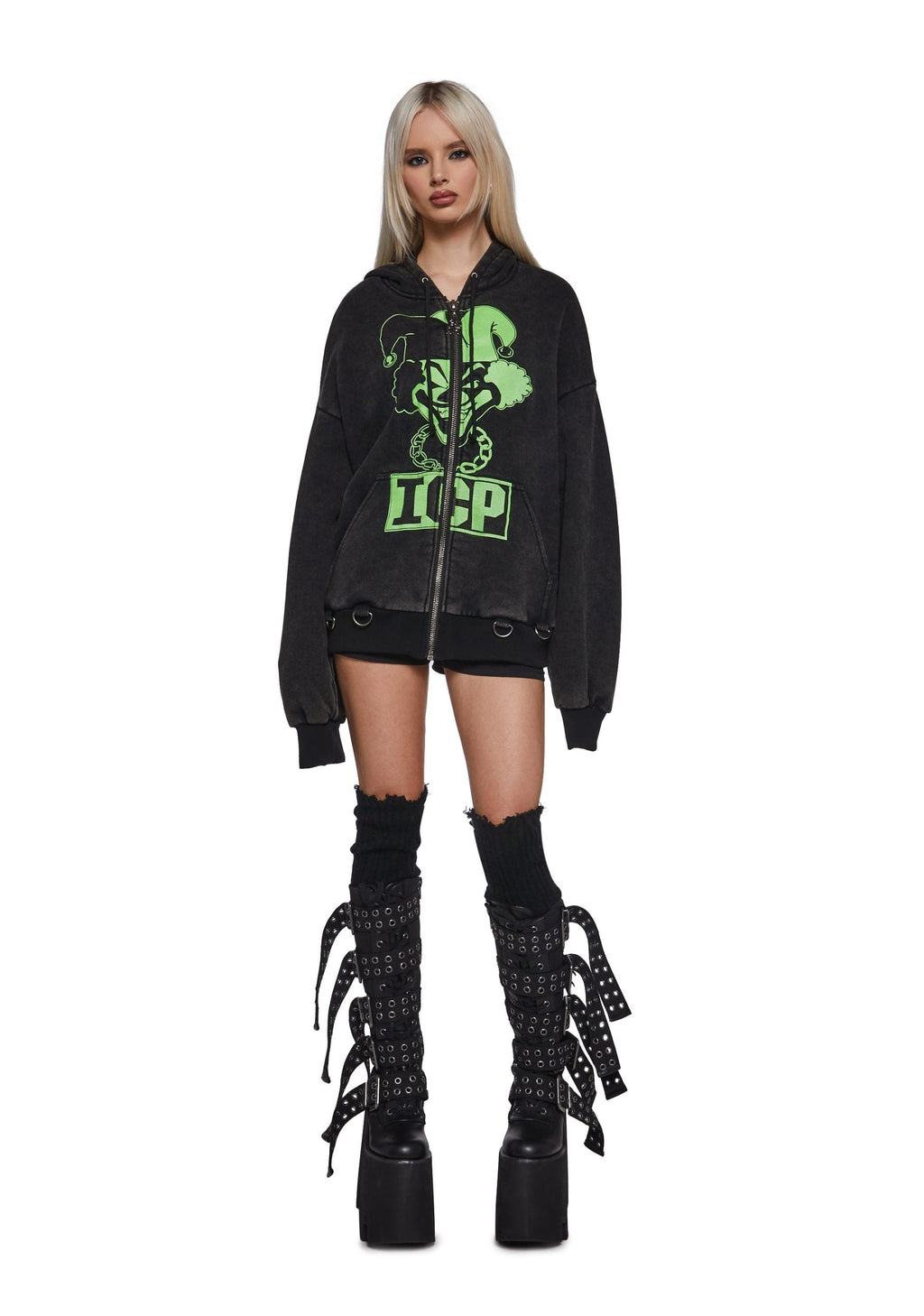 Glow In The Dark Juggla Washed Hoodie