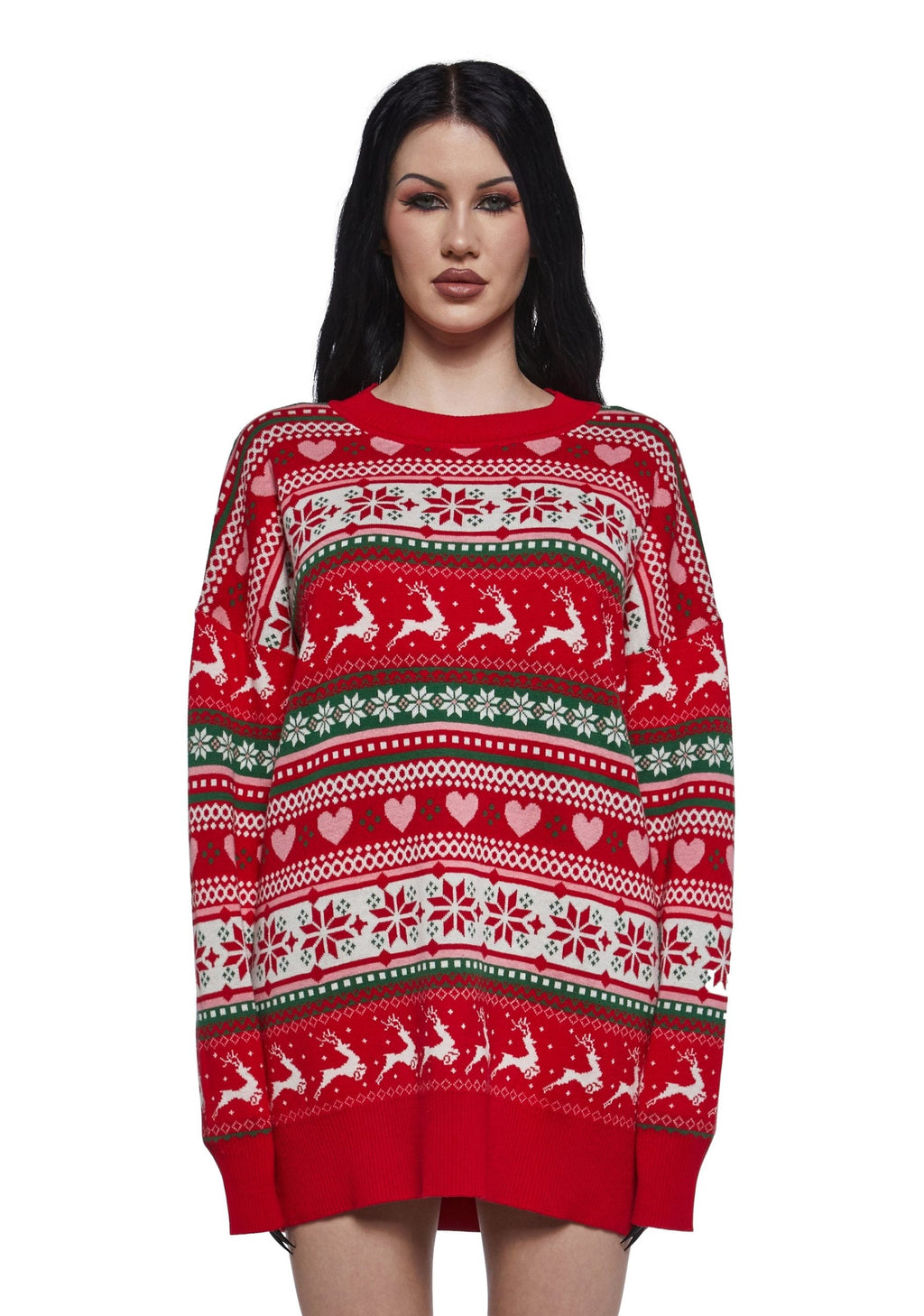 Snowy Soiree Oversized Sweater