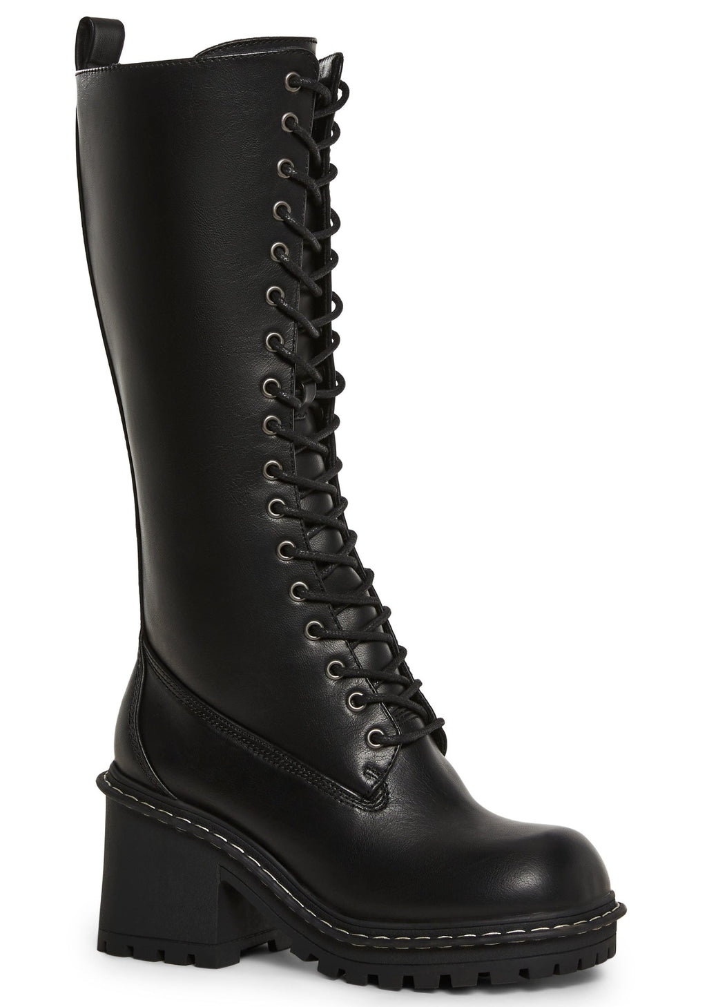 Record Shopping Knee High Boots