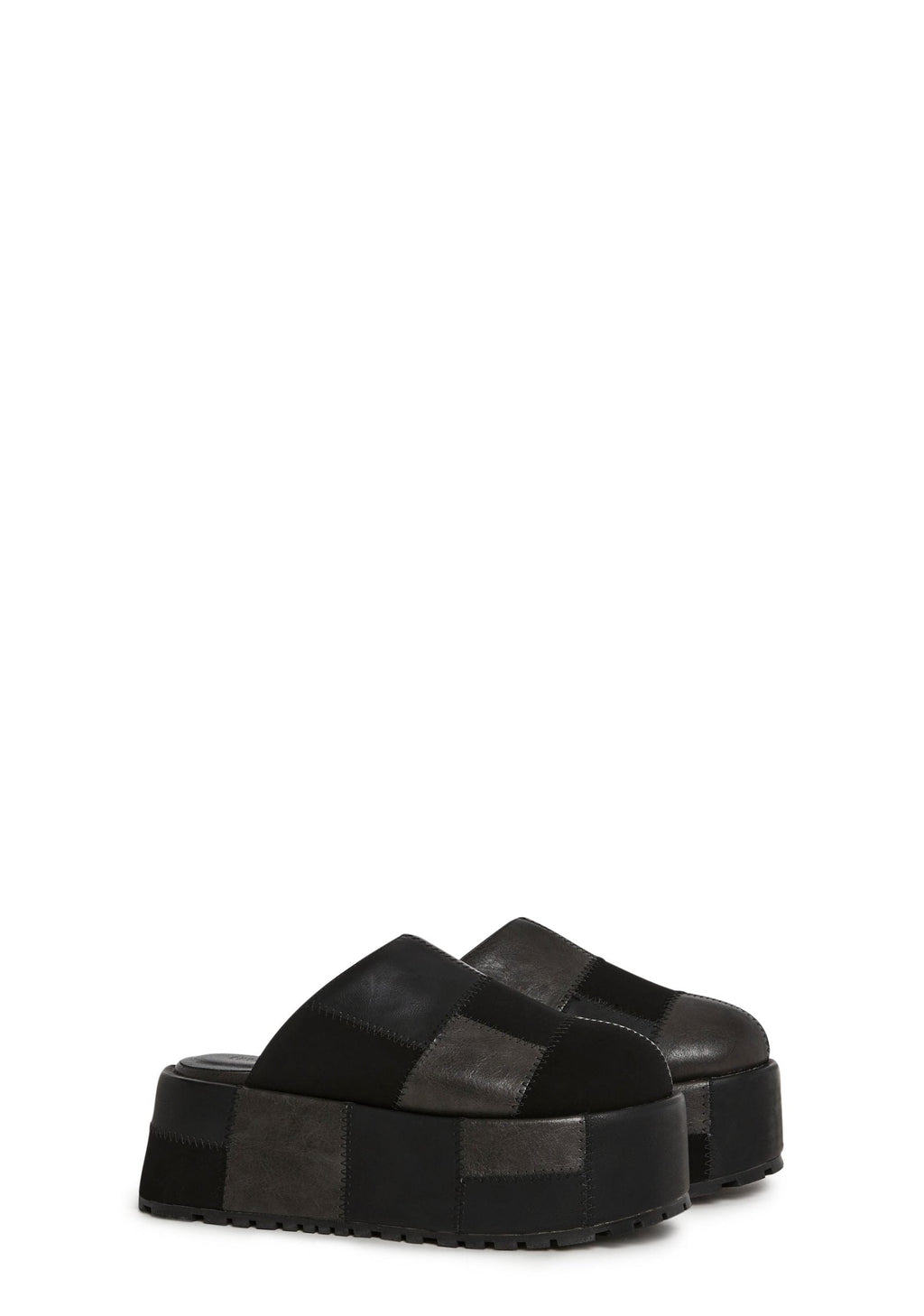 Gritty Rebel Platform Clogs – Black