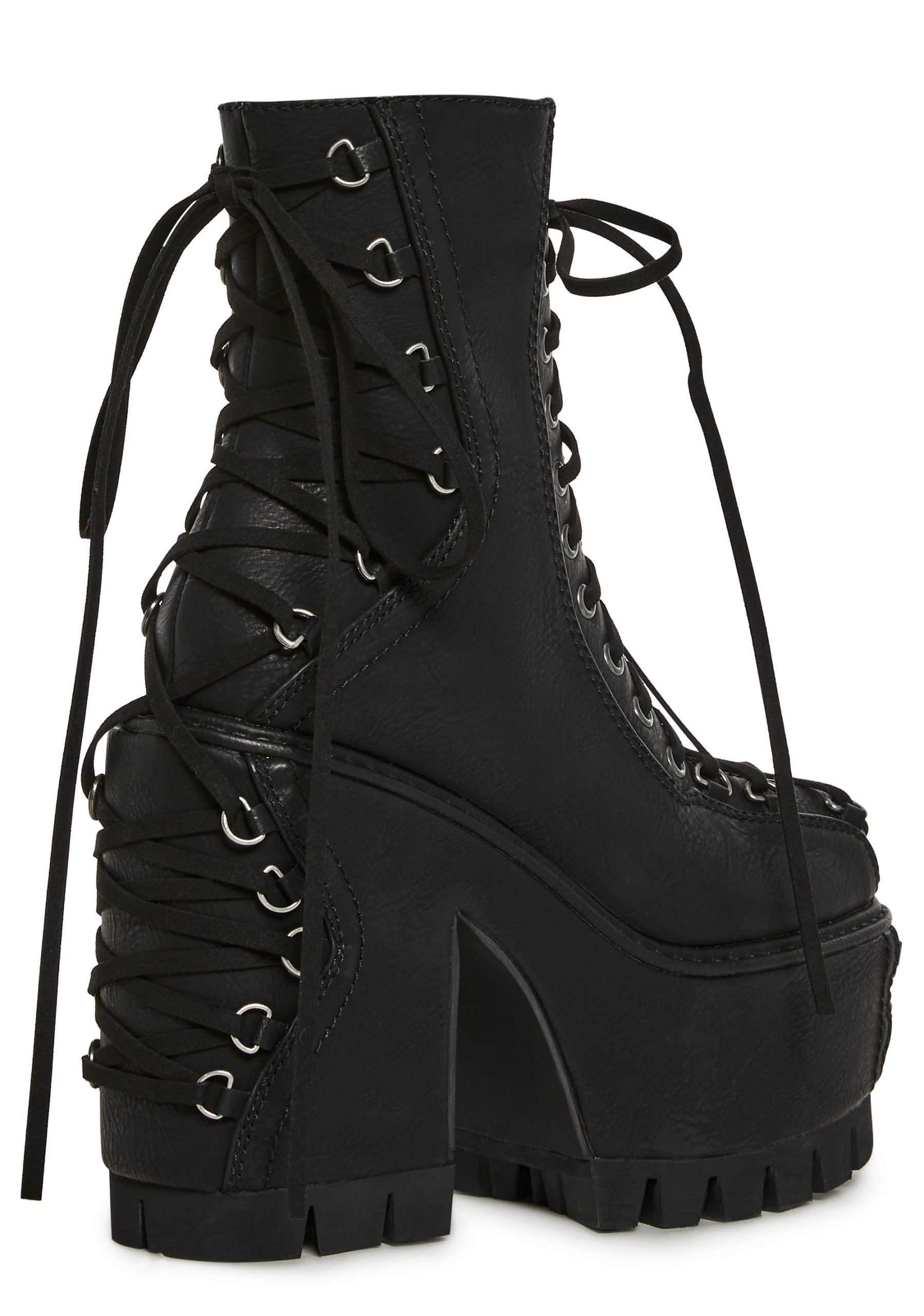 Woodland Lucid Dream Corset Boots – Black