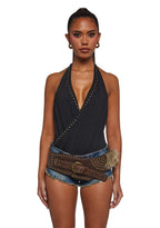 Power Play Halter Bodysuit