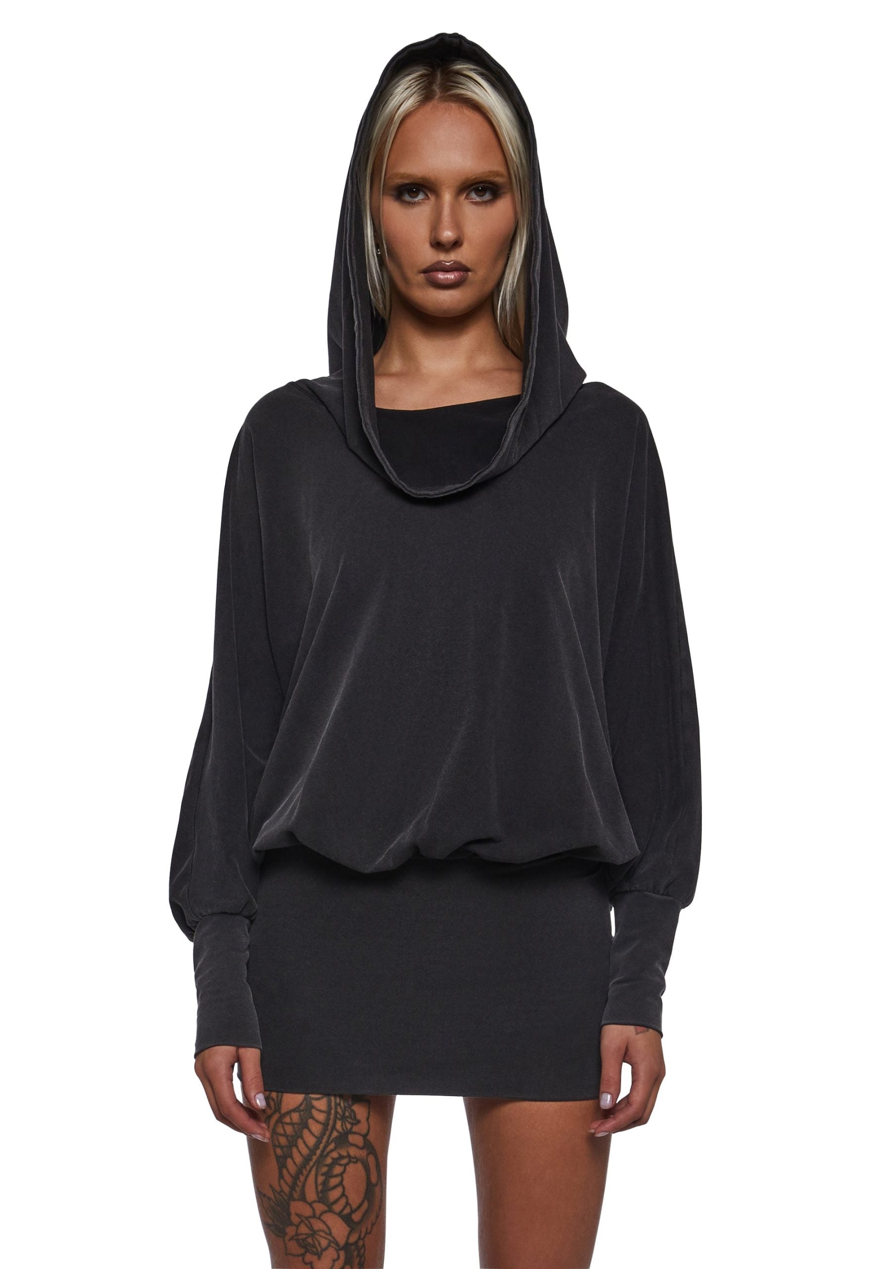 Ego Cowl Banded Mini Dress