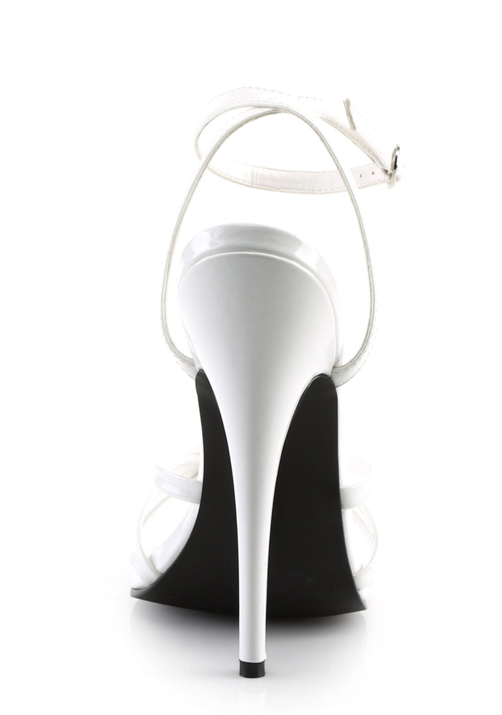 Domina-108 Strappy Ankle Wrap Sandals-White