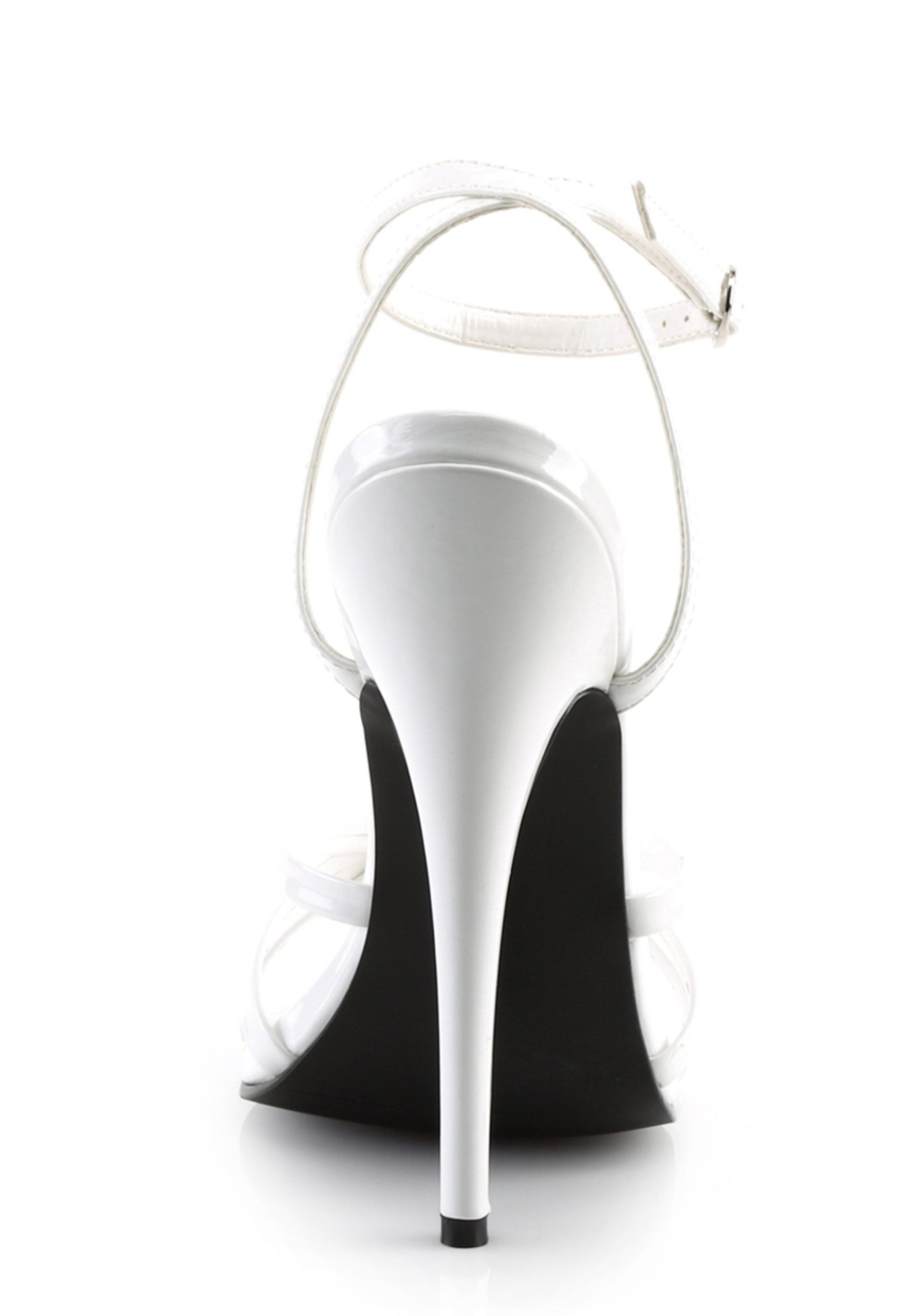 Domina-108 Strappy Ankle Wrap Sandals-White