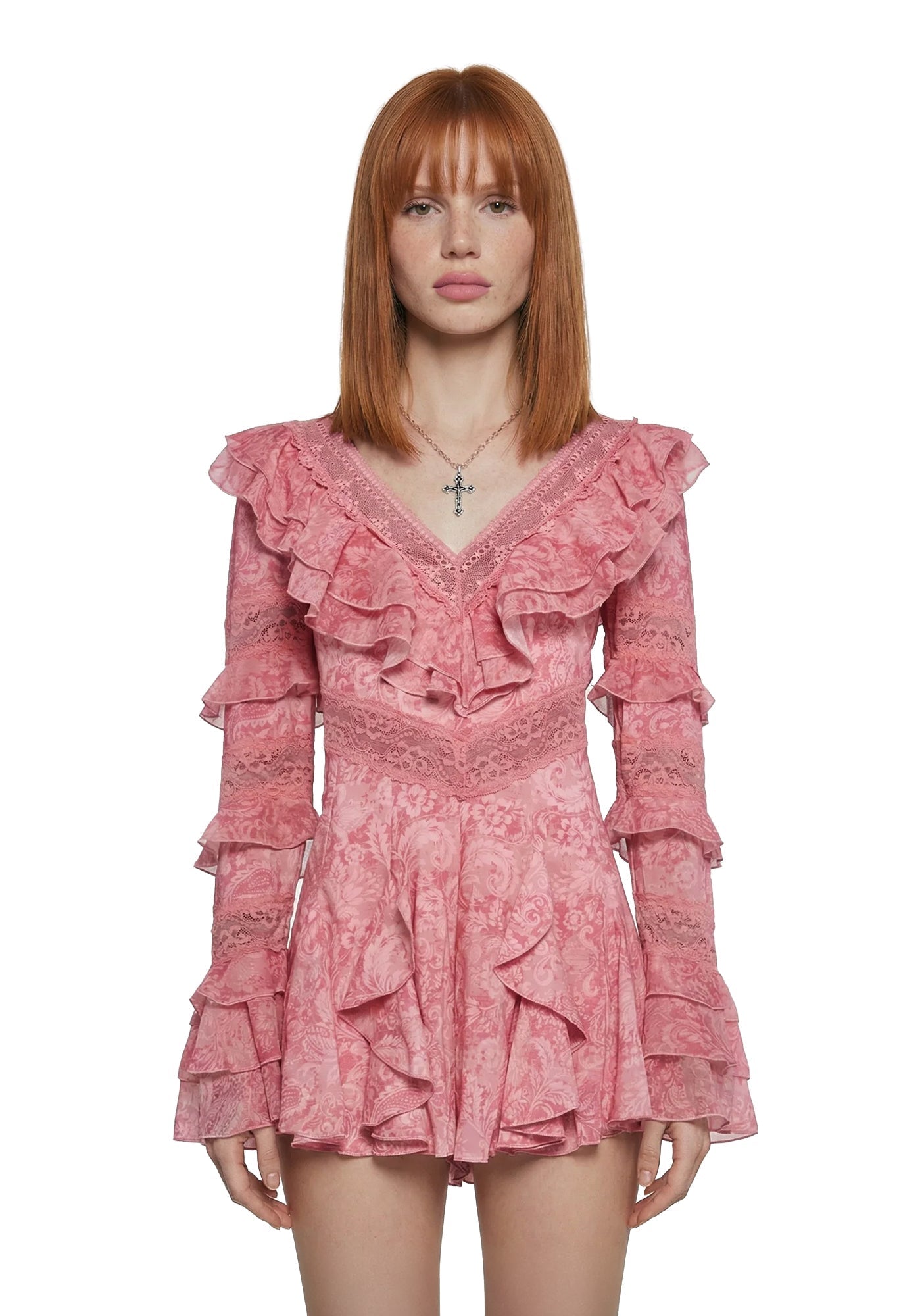 Dusk Dancer Lace Romper
