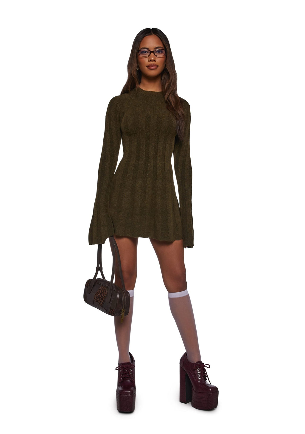 Cafe Reverie Mini Dress – Green