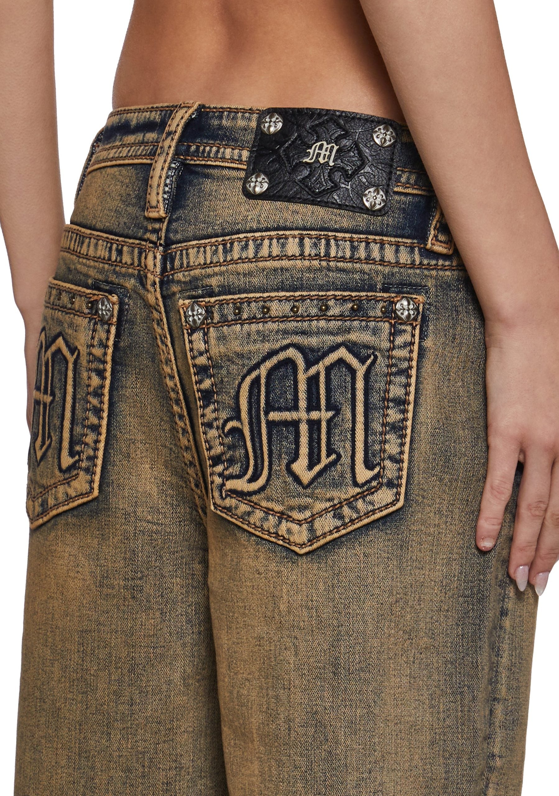 30″ High Rise Slim Wide Jeans