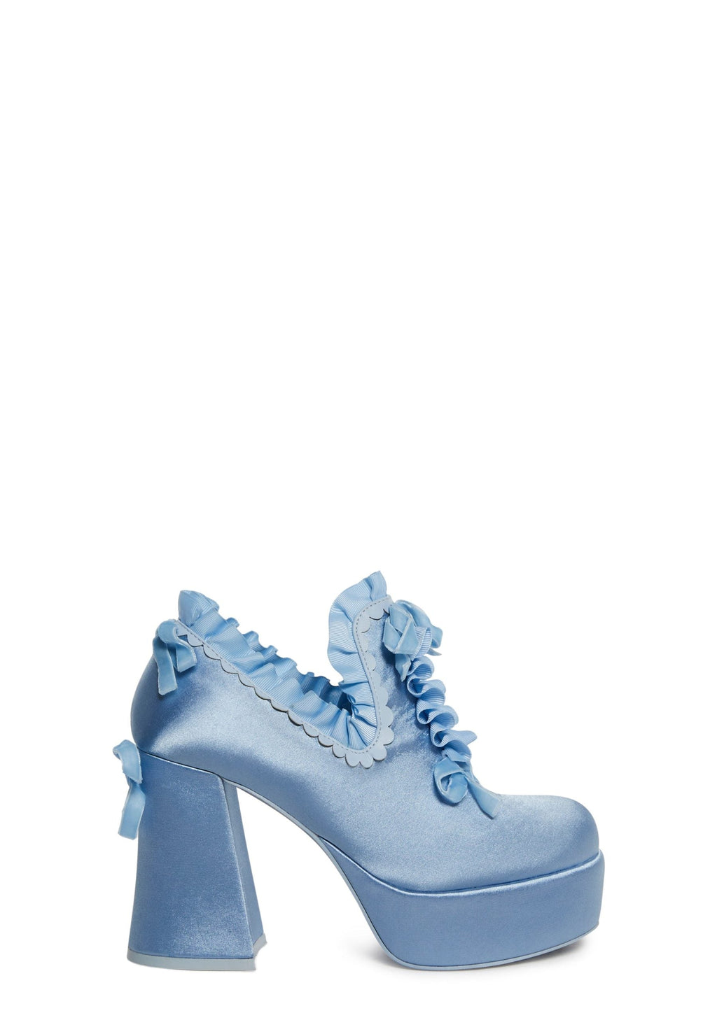 Bisou Baby Platform Heels – Blue