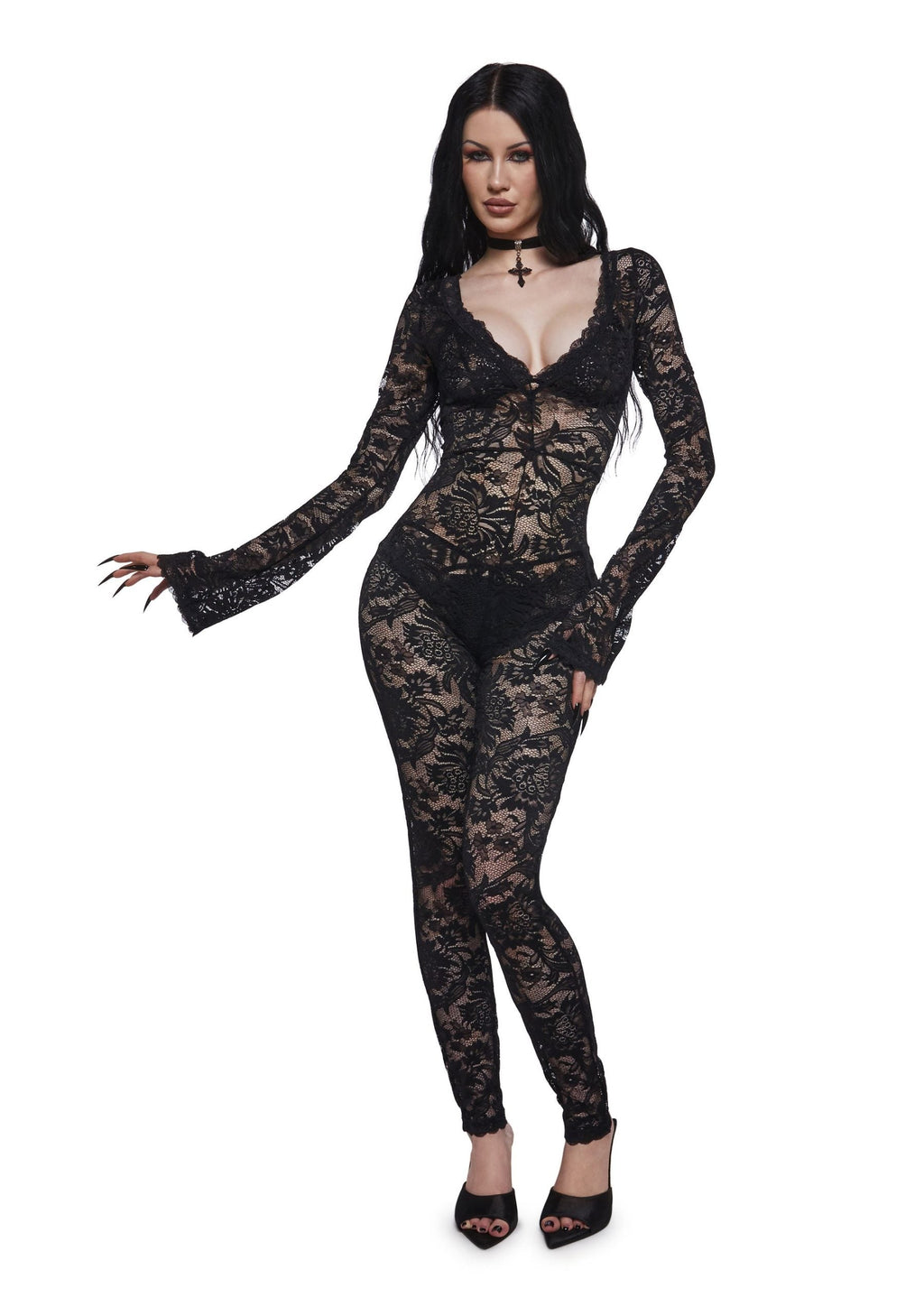 Floral Lace Catsuit