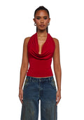 Unstoppable Cowl Neck Top – Red