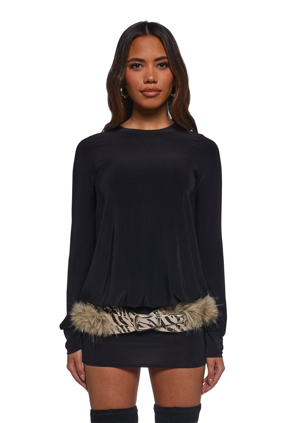 Class Clique Long Sleeve Dress – Black