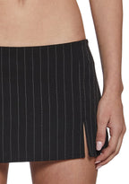 Joely Micro Skirt – Pinstripe