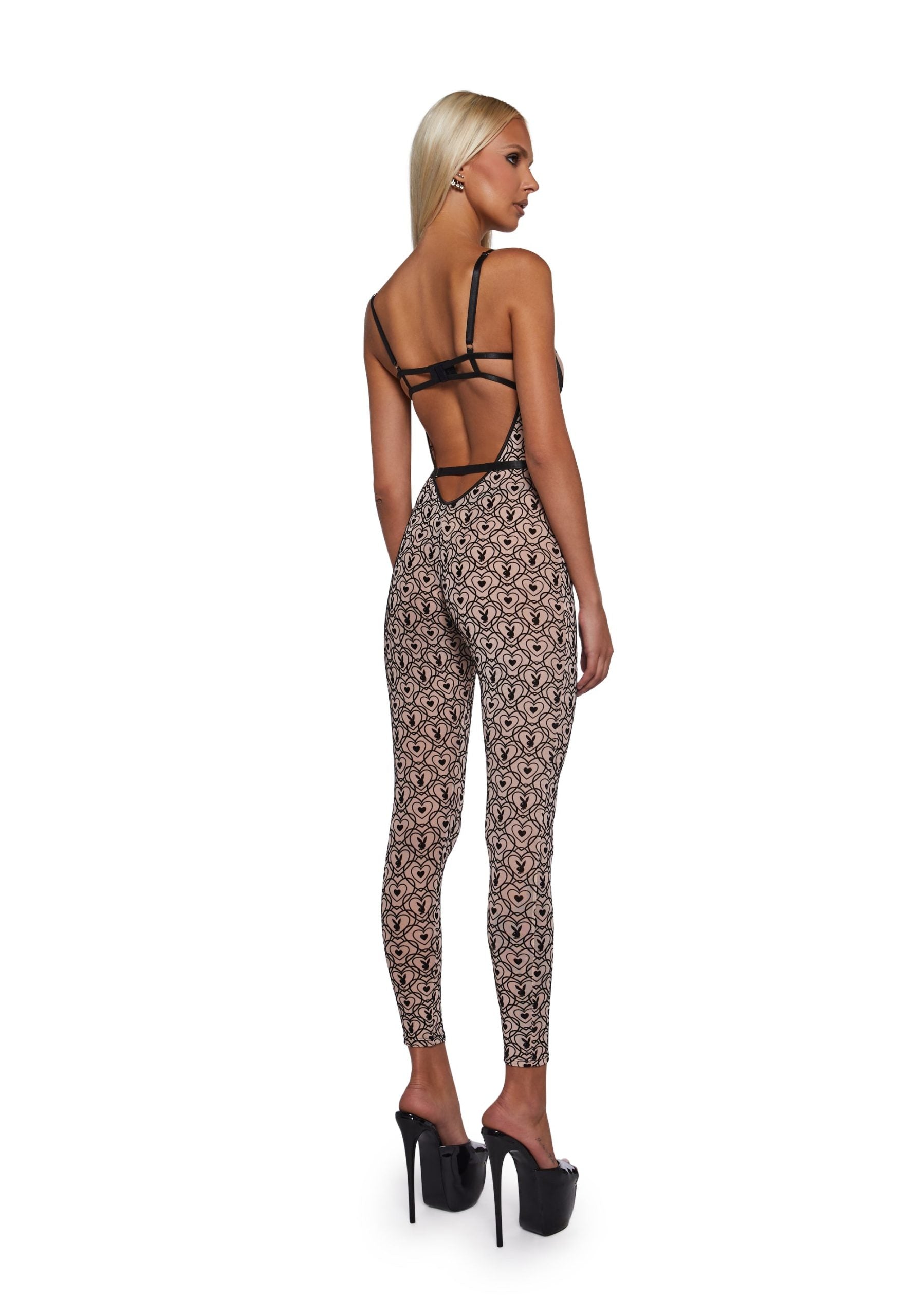 Playboy Bunny Kiss Sleeveless Catsuit
